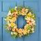 26" Daisy Peony & Roses Artificial Floral Spring Wreath